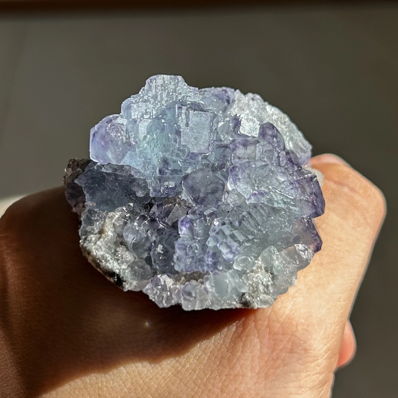 geode di Fluorite Blu